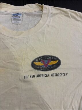 Vintage 2004 victory motorcycle graphic t shirt